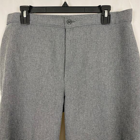 Levi’s Bend Over Gray Houndstooth Pants 34S | Vintage Stretch Pull-On Slacks - Picture 7 of 11